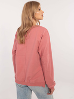 Hurt Brudnoróżowa bluzka ze zwierzęcym nadrukiem