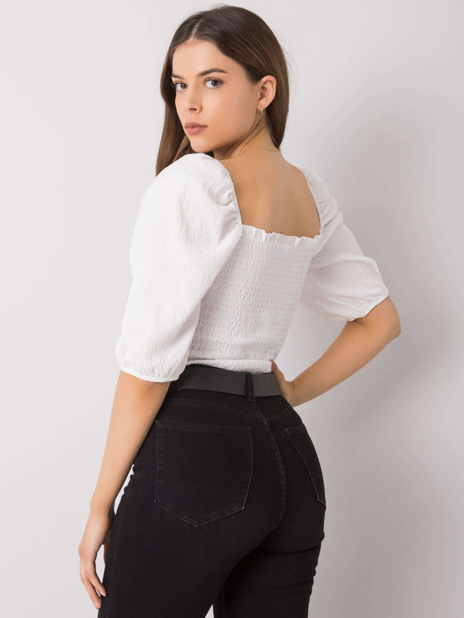 Weiße Bluse Herminia RUE PARIS.