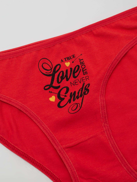 Czerwone majtki damskie bawełniane