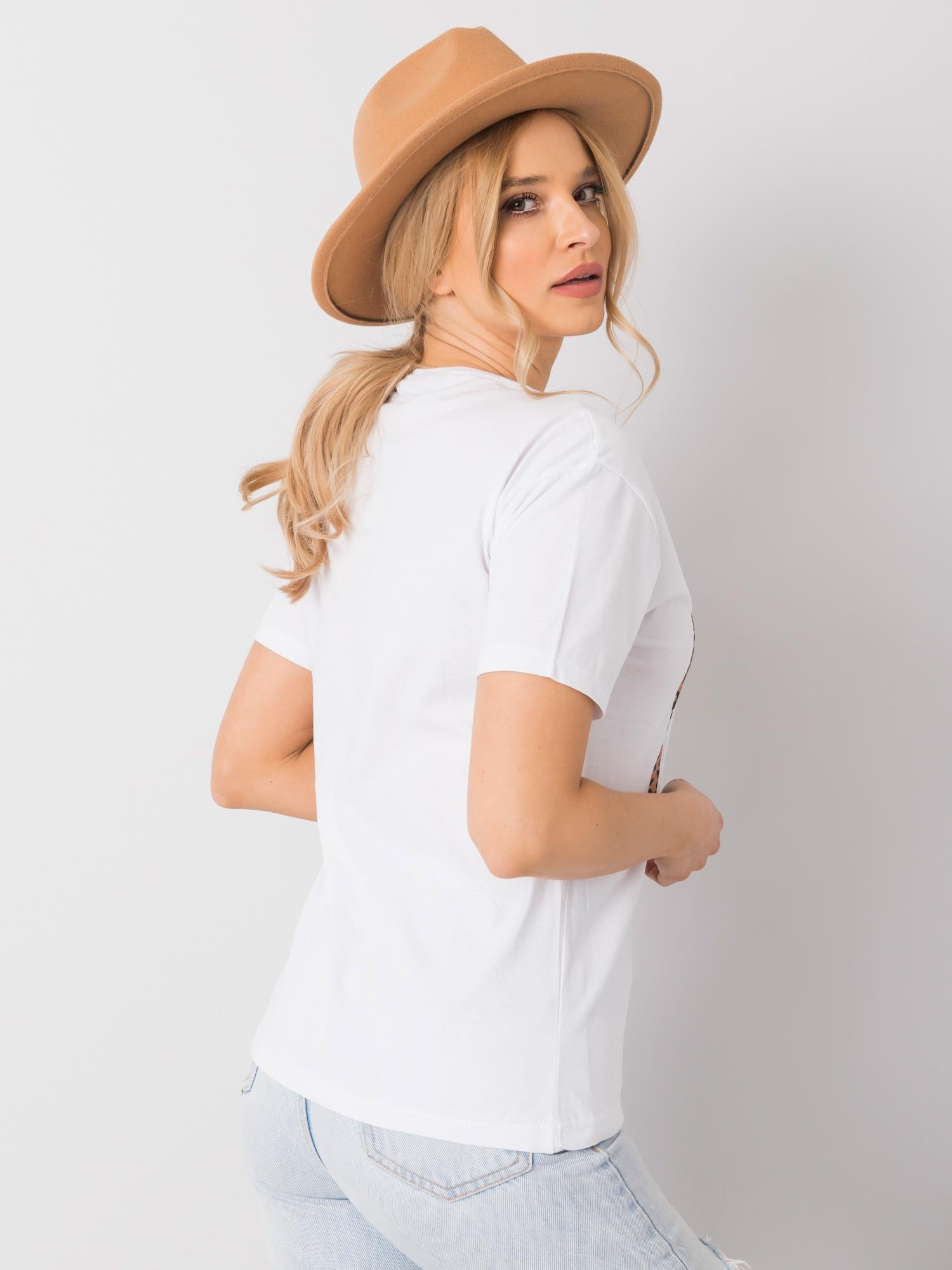 Biały t-shirt Madelyn