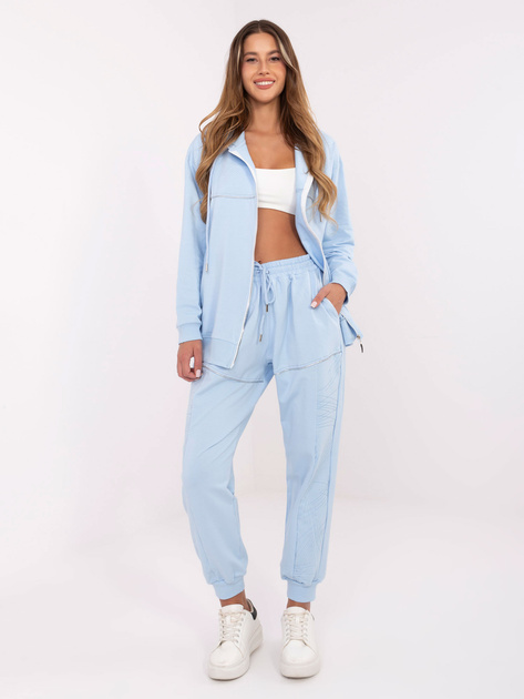 Jasnoniebieski komplet z rozpinaną bluzą