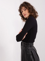 Hurt Czarna bluzka basic w prążek BASIC FEEL GOOD