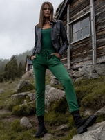 Ciemnozielone spodnie Faster