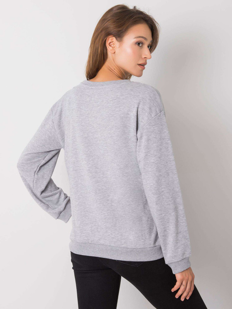 Szara melanżowa bluza damska Drew RUE PARIS