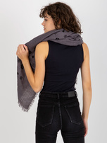 Hurtownia online Ciemnoszary damski szal we wzory