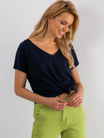 Granatowy t-shirt Emory