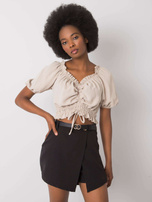 Beige Bluse Artemis RUE PARIS.