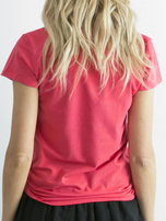 Malinowy t-shirt Peachy