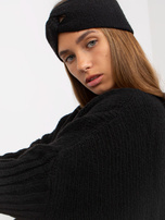 Hurt Schwarzer Oversize-Pullover mit Seitenschlitzen OCH BELLA.