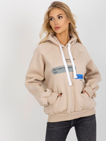 Hurt Bežinė sportinė palaidinė su spauda ir gobtuvu.