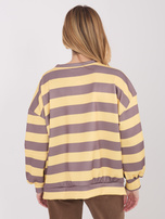 Brązowa damska bluza bez kaptura 