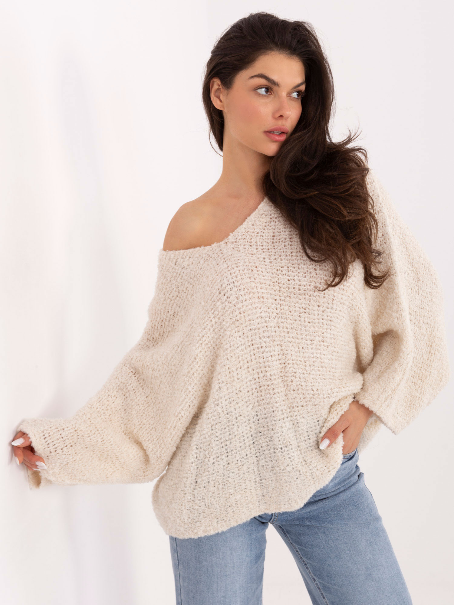 Sweter jasny beżowy