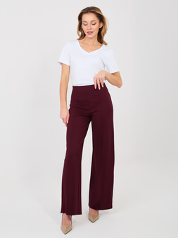 Trousers dark purple RUE PARIS S