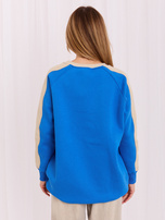 Hurt Blau-beige Basic Sweatshirt aus Baumwolle.
