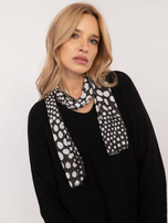 Hurt Czarny damski sweter oversize z błyszczącą nitką