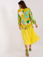 Hurtownia Zielono-żółta wzorzysta marynarka damska