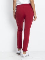 Bordowe spodnie Cadence