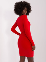 Hurt Czerwona prążkowana sukienka bodycon RUE PARIS