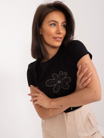 Hurt Czarny t-shirt z bawełny BASIC FEEL GOOD