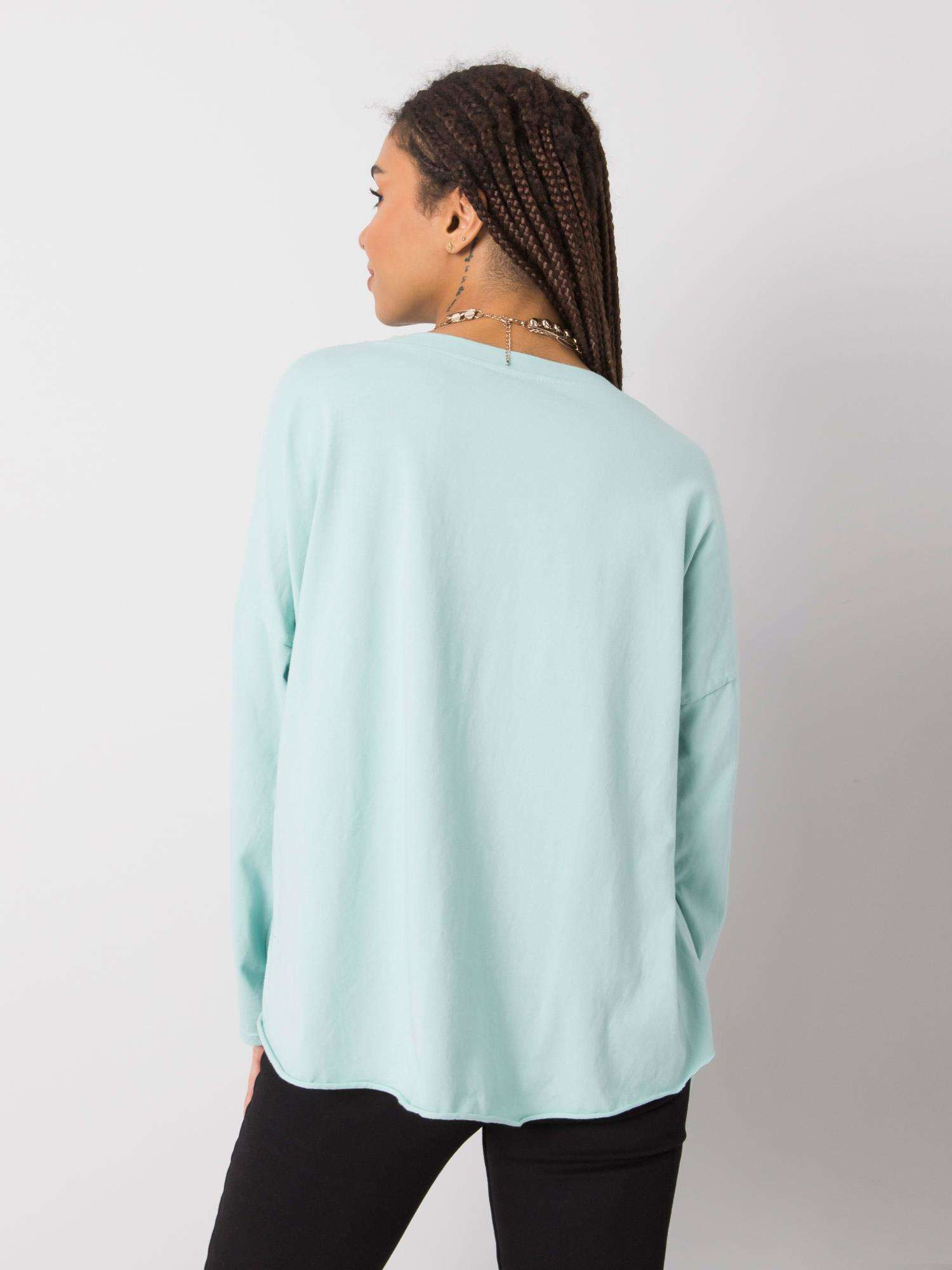 Miriana Mint Long Sleeve Blouse