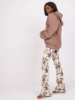 Brązowa bluza dresowa oversize z kapturem Valeria