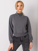 Ciemnoszara melanżowa bluza Vivian 