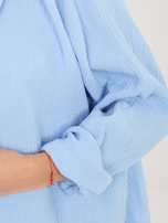 Jasnoniebieska muślinowa koszula oversize