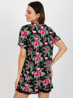 Hurt Shirt blouse with print and short sleeves SUBLEVEL.