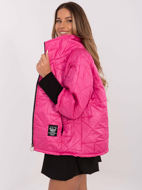 Hurt Fuksjowa przejściowa kurtka damska z pikowaniem