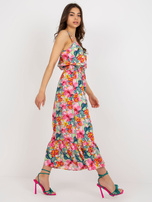 Hurtownia Koralowa sukienka z printami bez rękawów FRESH MADE