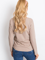 Ciemnobeżowa bluzka Heaven