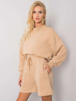 Camelowe szorty dresowe Larianna