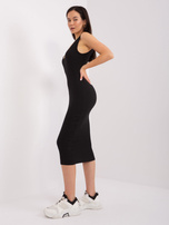 Hurt Czarno-biały komplet basic z sukienką midi