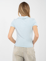 Jasnoniebieska damska koszulka basic 