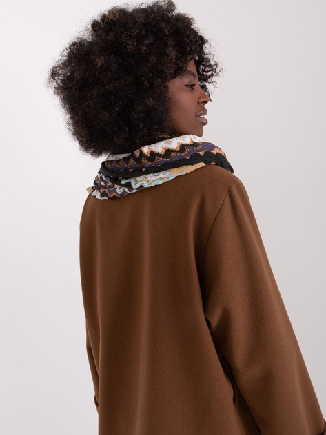 Hurt Ciemnozielony komin z błyszczącą nicią