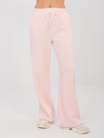 Pastelowy różowy komplet z miękkiego materiału RUE PARIS   