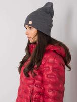 Ciemnoszara damska czapka beanie