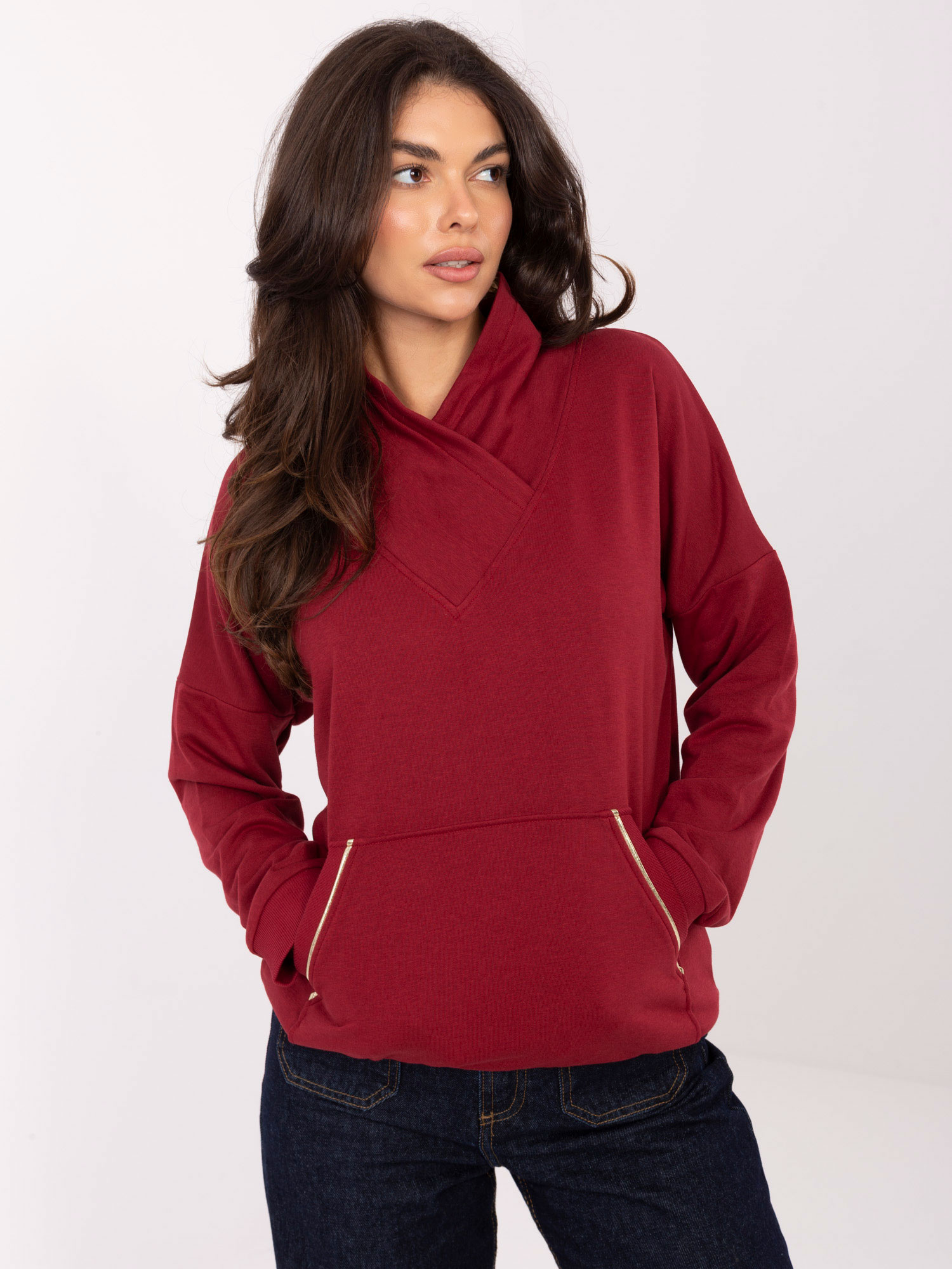 Bluza bordowy