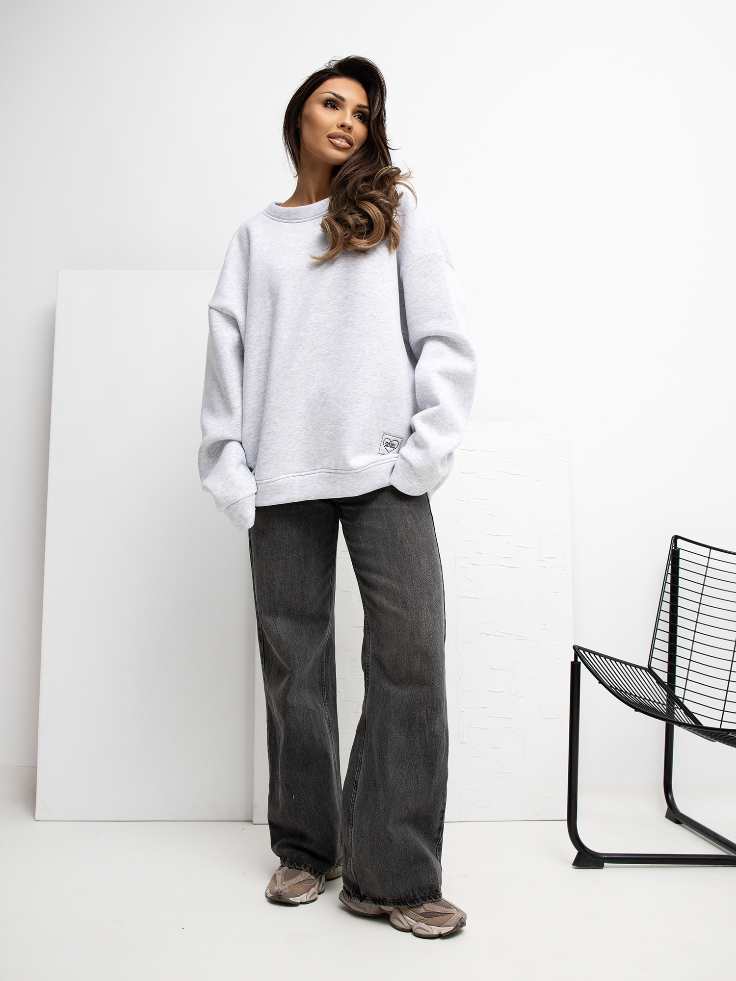 Bluza jasny szary