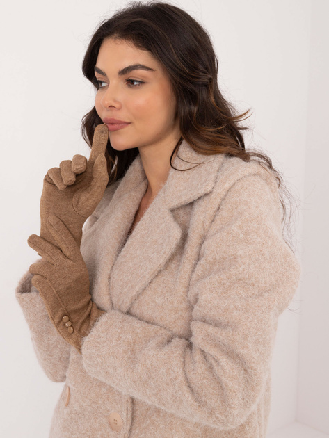 Hurtownia Camelowe dotykowe rękawiczki damskie