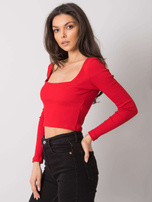 Rotes kurzes gestreiftes Oberteil Cammy RUE PARIS.