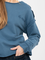 Brudnoniebieska bluza z okrągłym dekoltem NATURAL SIDE  