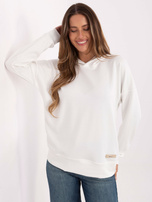 Ecru damska bluza z kapturem