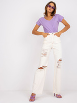 Jasnofioletowy damski t-shirt Emory