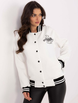 Hurtownia Ecru ocieplana bluza baseball z naszywką