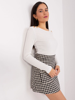 Hurt Ecru bluzka z ozdobnymi guzikami BASIC FEEL GOOD