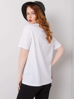 Biały t-shirt bawełniany Madelyn