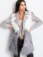 White and grey Lexie vest