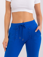 Hurt Ciemnoniebieskie spodnie dresowe z wiązaniem