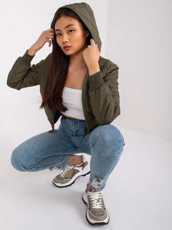 Khaki kurtka przejściowa z pikowaniem Larah